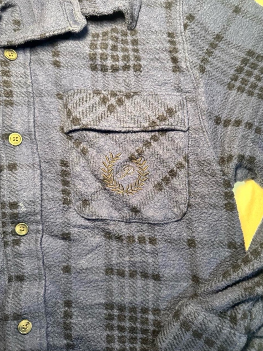 PINK Victoria's Secret Blue Plaid Button-Down Shirt - Picture 3 of 3